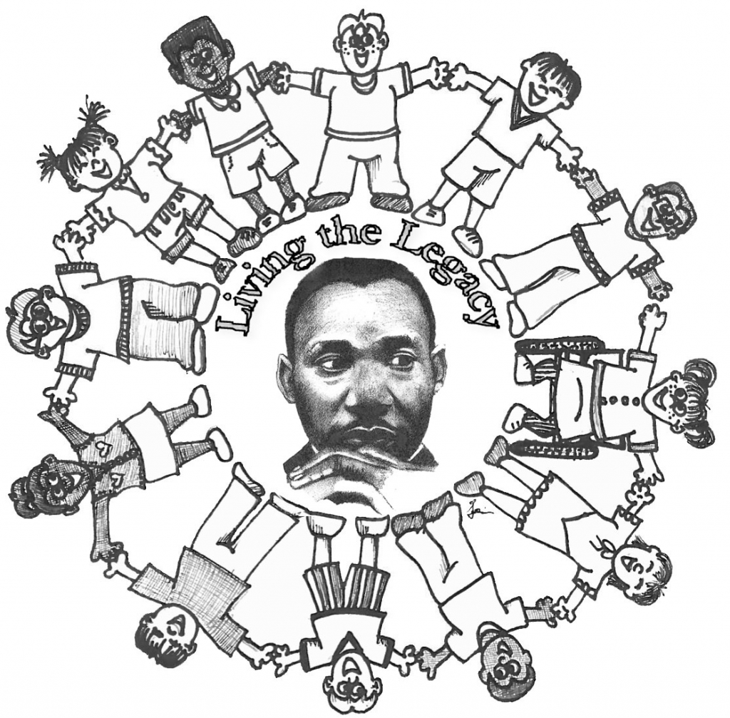 1024x1007 Martin Luther King Coloring Pages Free Books 6392 Throughout Mlk