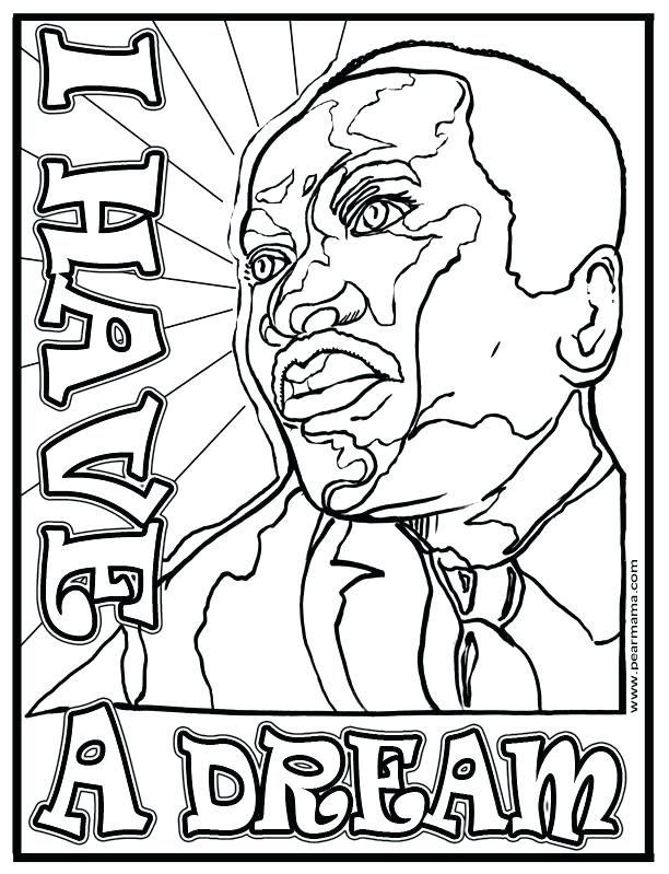 612x799 Free Printable Coloring Pages Of Dr Martin Luther King Jr Sheet I