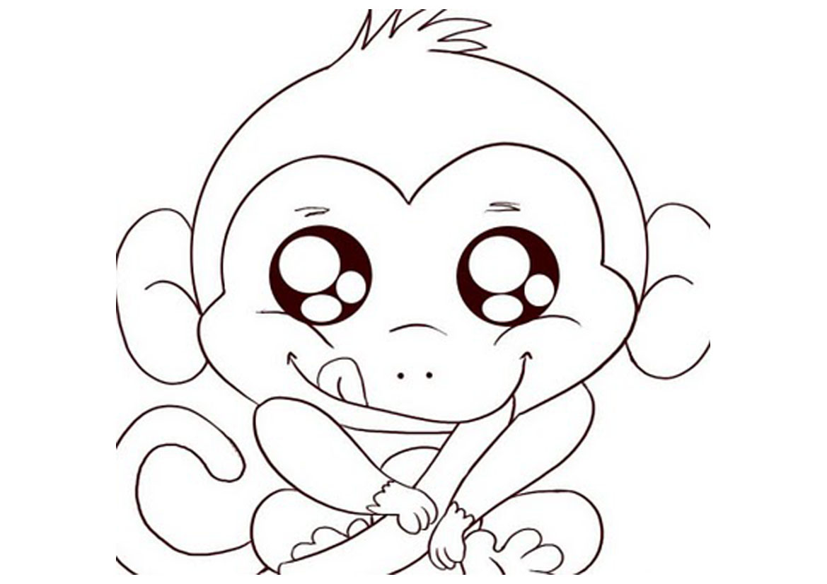 Good Baby Monkey Coloring Pages From Monkey Coloring Pages On 1169x826 Good Baby Monkey Coloring Pages From Monkey Coloring Pages On