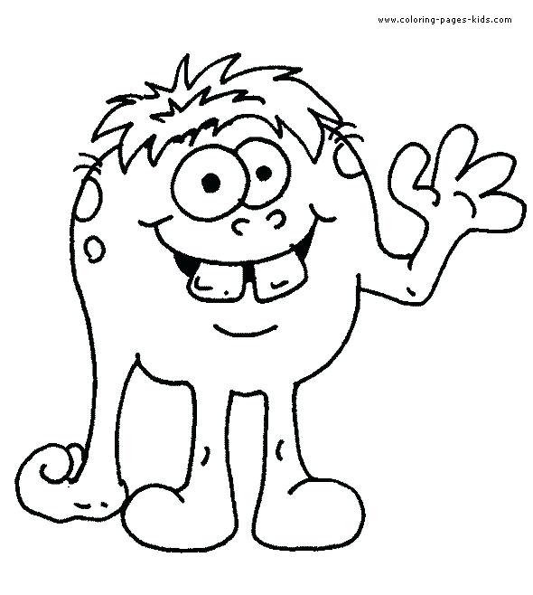 590x658 Cute Monster Coloring Pages Cute Monster Coloring Pages Monster