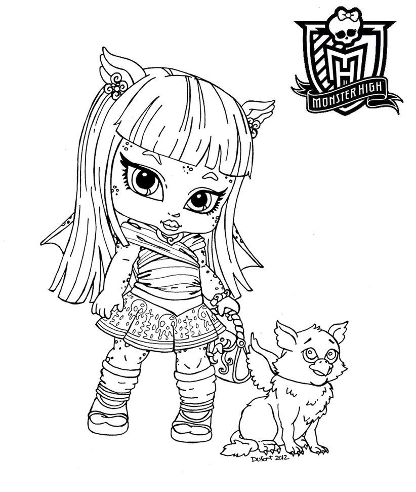 822x971 Monster High Baby Coloring Pages To Print Free Ready To Print
