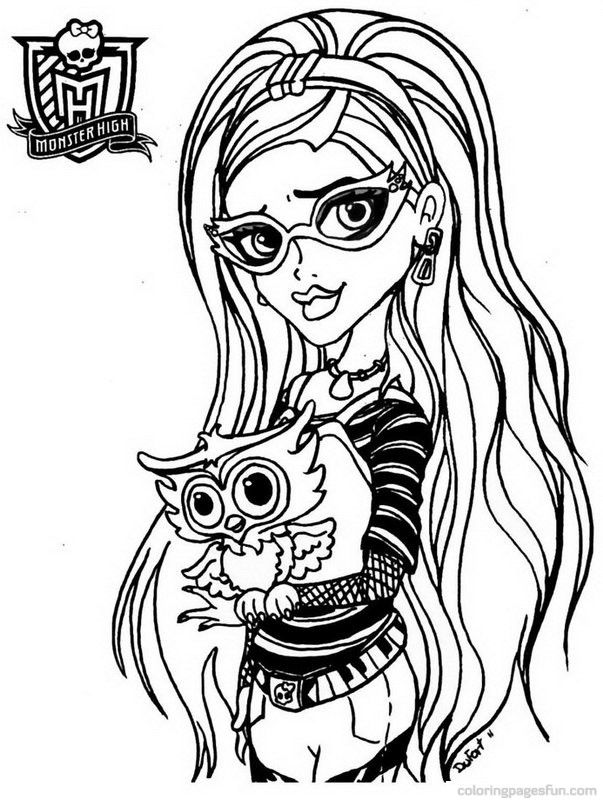 603x800 Monster High Coloring Pages 21 Free Printable Coloring Pages