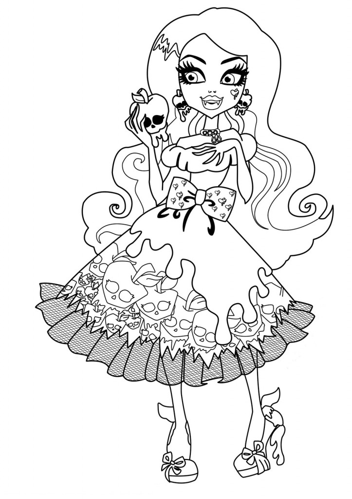 723x1024 Monster High Pictures To Color Epic Coloring Pages Monster High 51