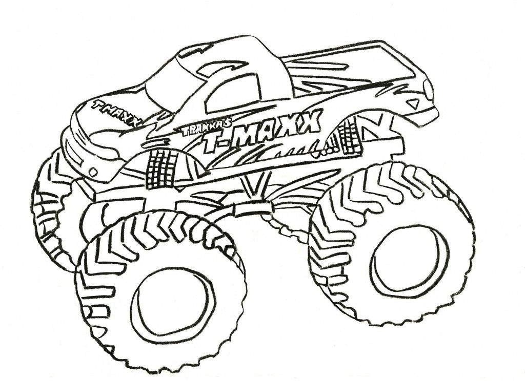 Free Printable Monster Truck Coloring Pages For Kids 1024x744 Free Printable Monster Truck Coloring Pages For Kids