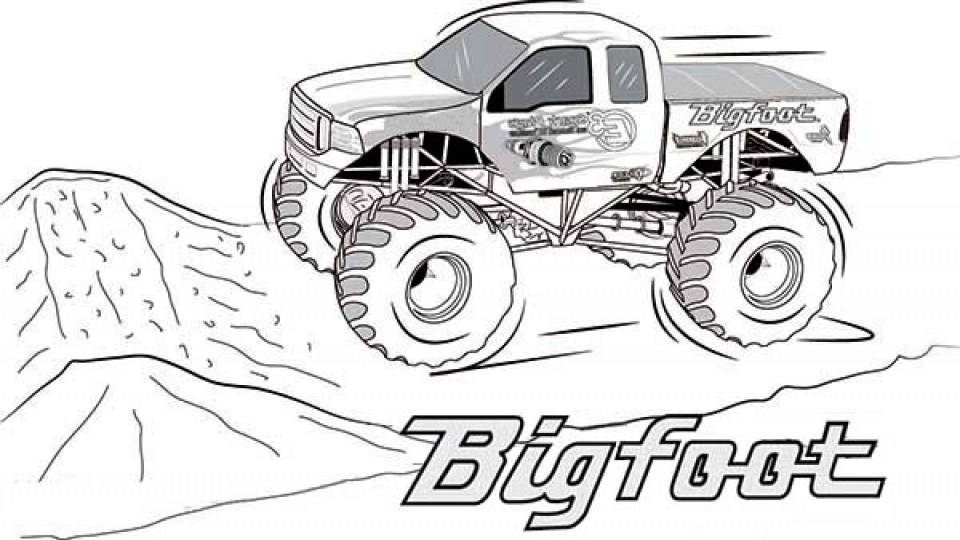 Monster Truck Coloring Pages Free 20 Free Printable Monster Truck 960x540 Monster Truck Coloring Pages Free 20 Free Printable Monster Truck