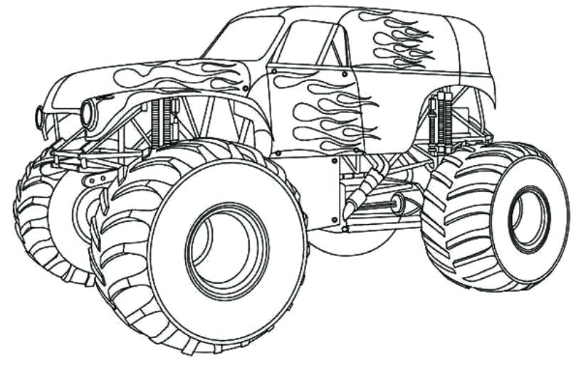 Daring Monster Truck Coloring Pages Drawing With Kids Free 816x520 Daring Monster Truck Coloring Pages Drawing With Kids Free