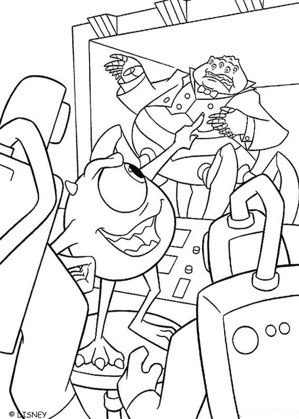 607x850 Monsters, Inc. Coloring Pages