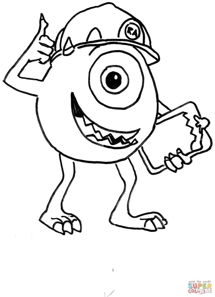 742x1024 Sulley Coloring Page Free Printable Pages Of Monsters Inc General