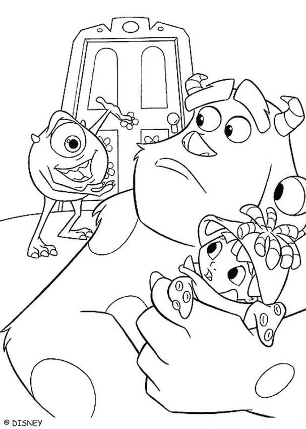 607x850 Top 84 Monsters Inc New Coloring Pages