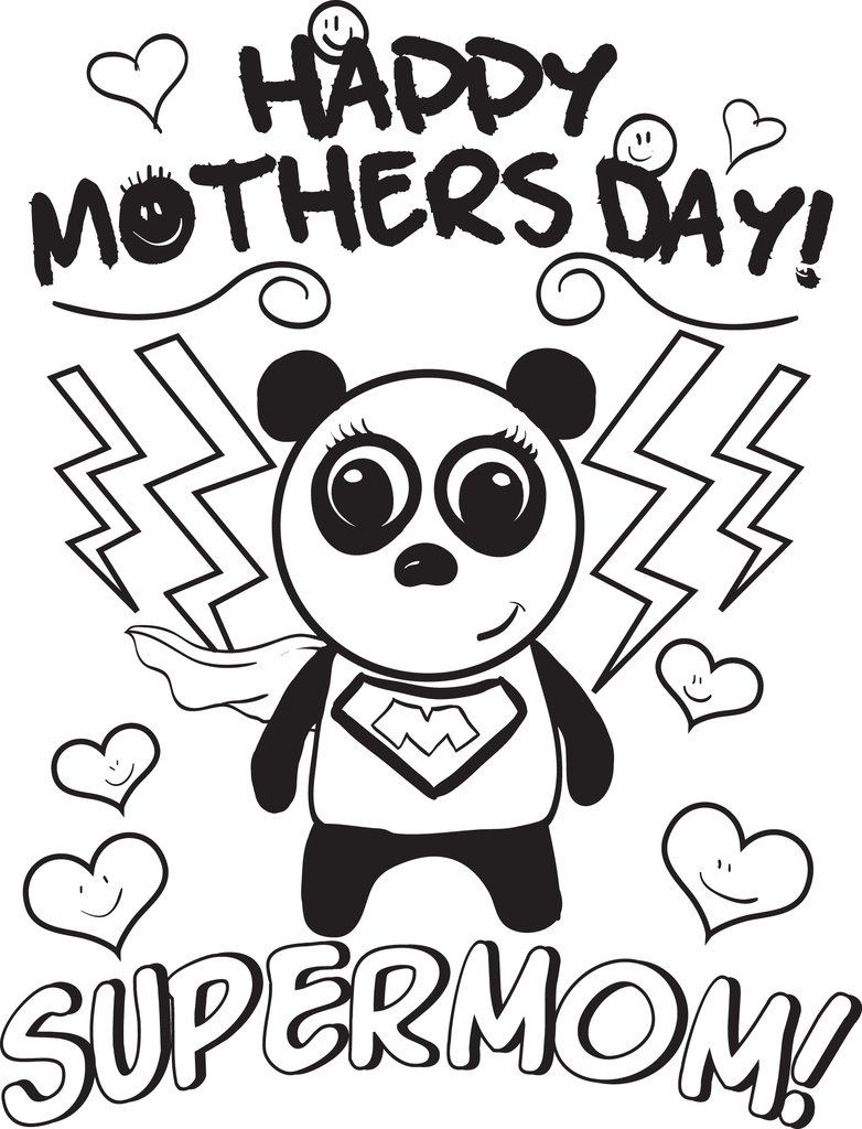 Free, Printable Supermom Mother's Day Coloring Page For Kids 782x1024 Free, Printable Supermom Mother's Day Coloring Page For Kids