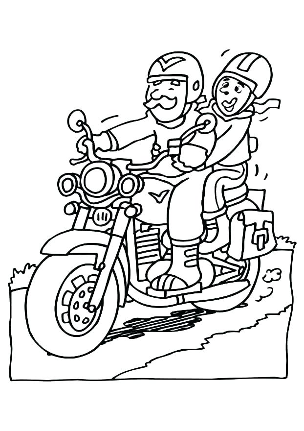 622x880 Free Printable Motorcycle Coloring Pages For Kids Coloring Pages