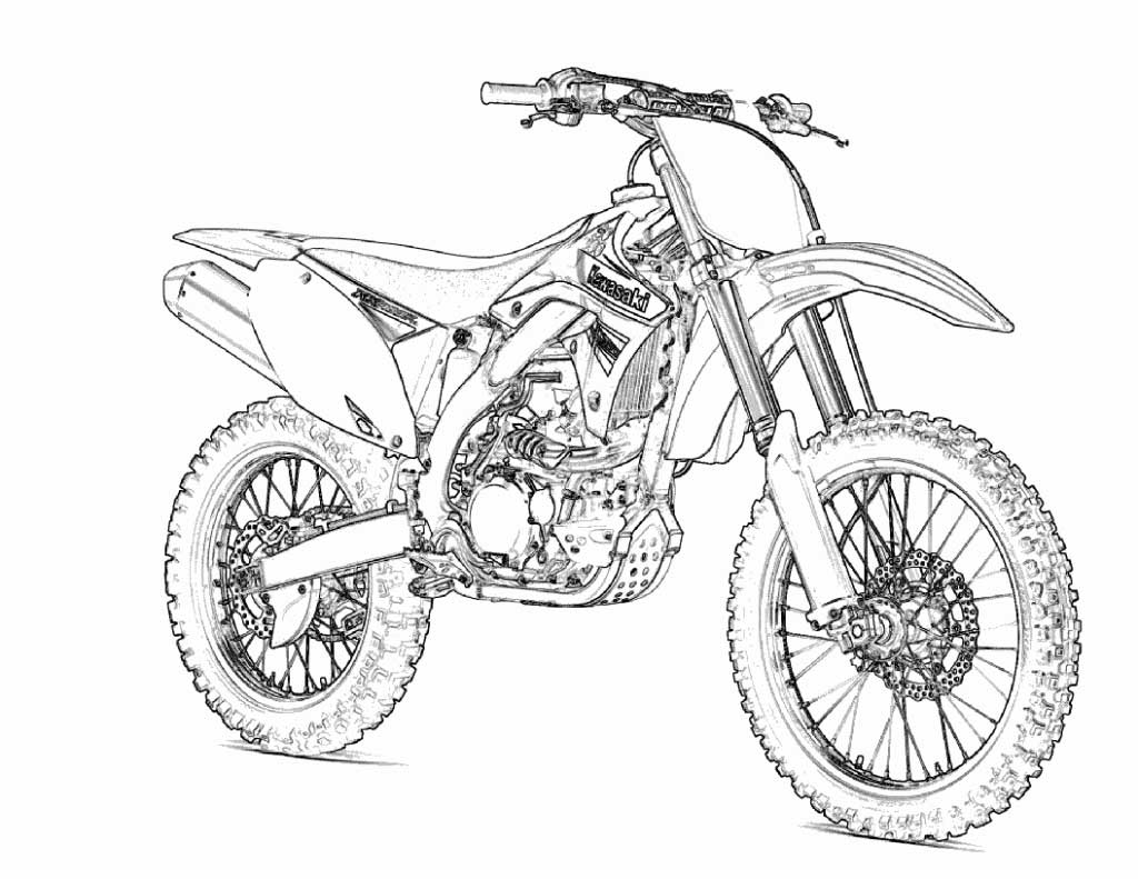 1024x791 Printable Motorcycle Coloring Pages For Preschoolers