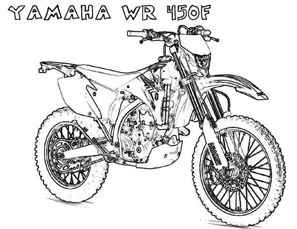 600x464 Yamaha Wr450f Motorcycle Coloring Page