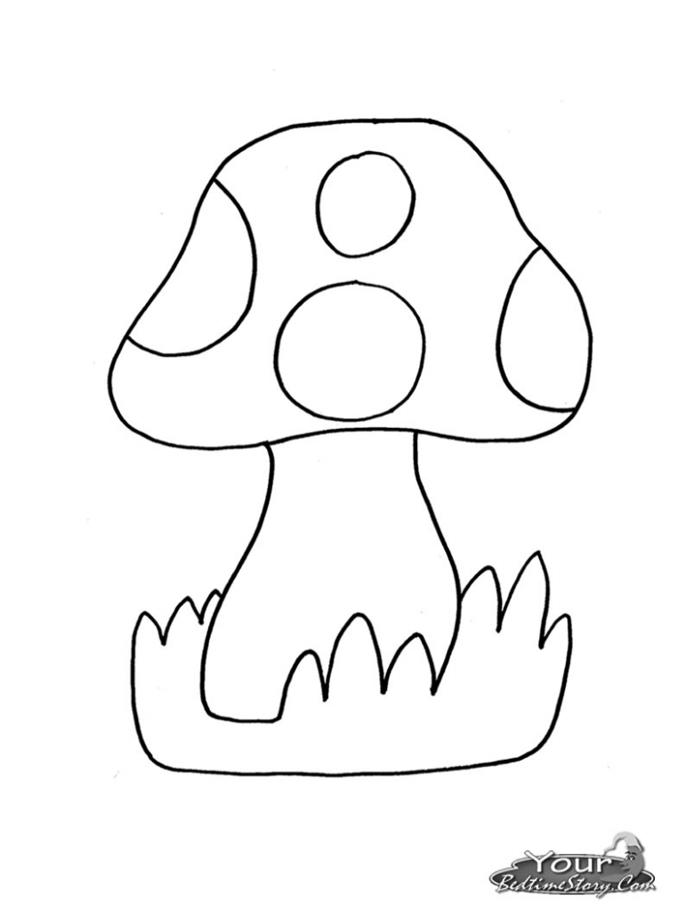 771x1024 Mushroom Coloring Page Preschool To Snazzy Print Lovely Ideas Free
