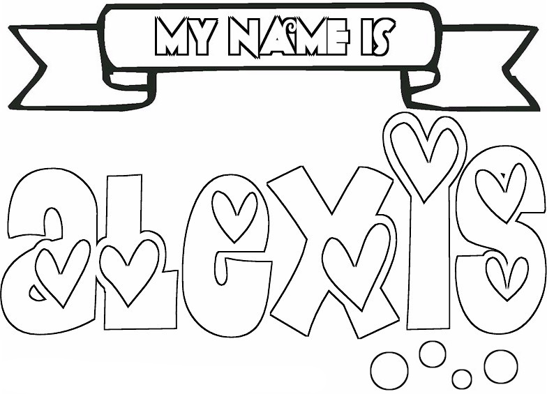 784x565 Girls Names Coloring Pages To Download And Print For Free