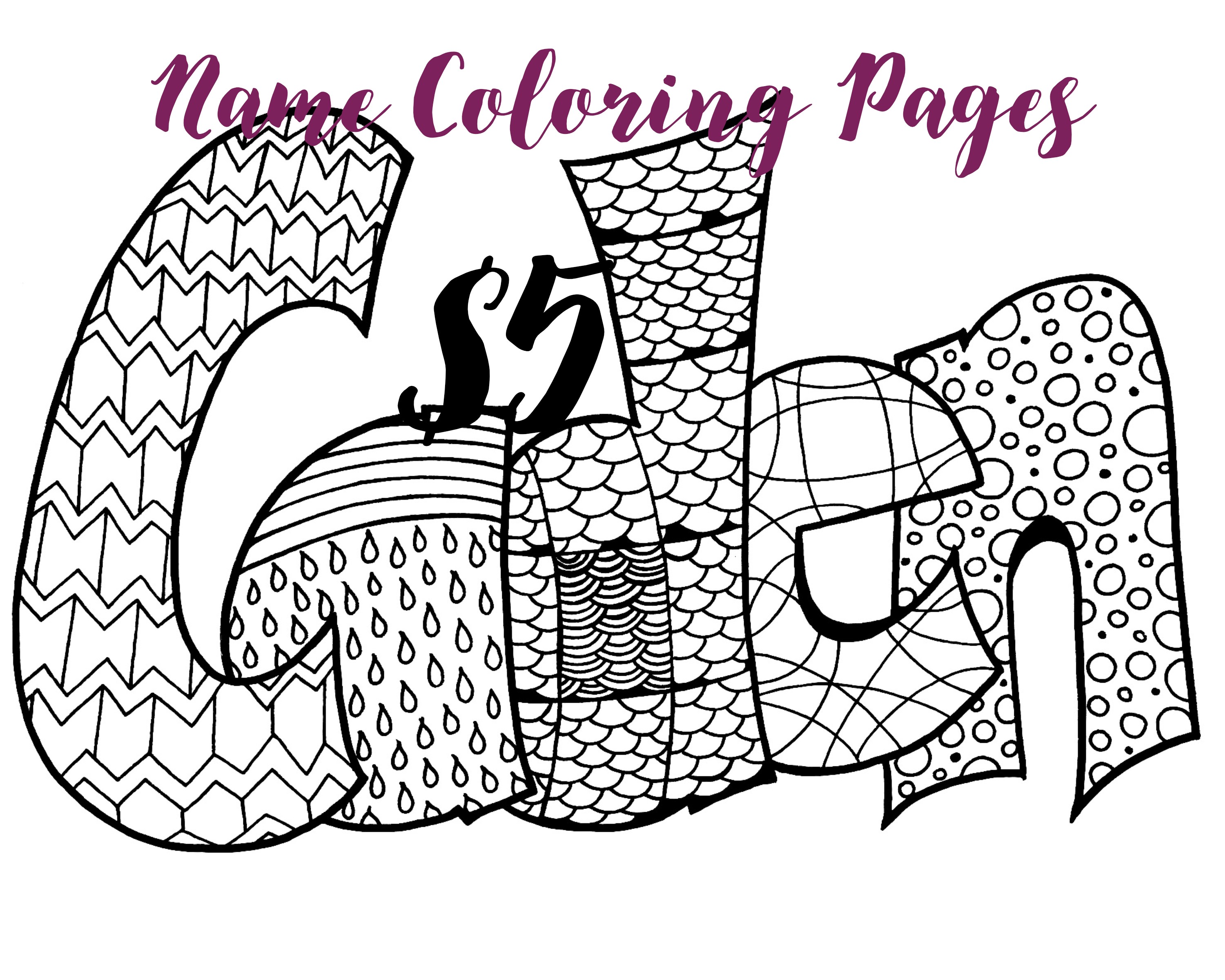 3000x2400 Name Coloring Pages Luxury Skill Custom Name Coloring Pages Page