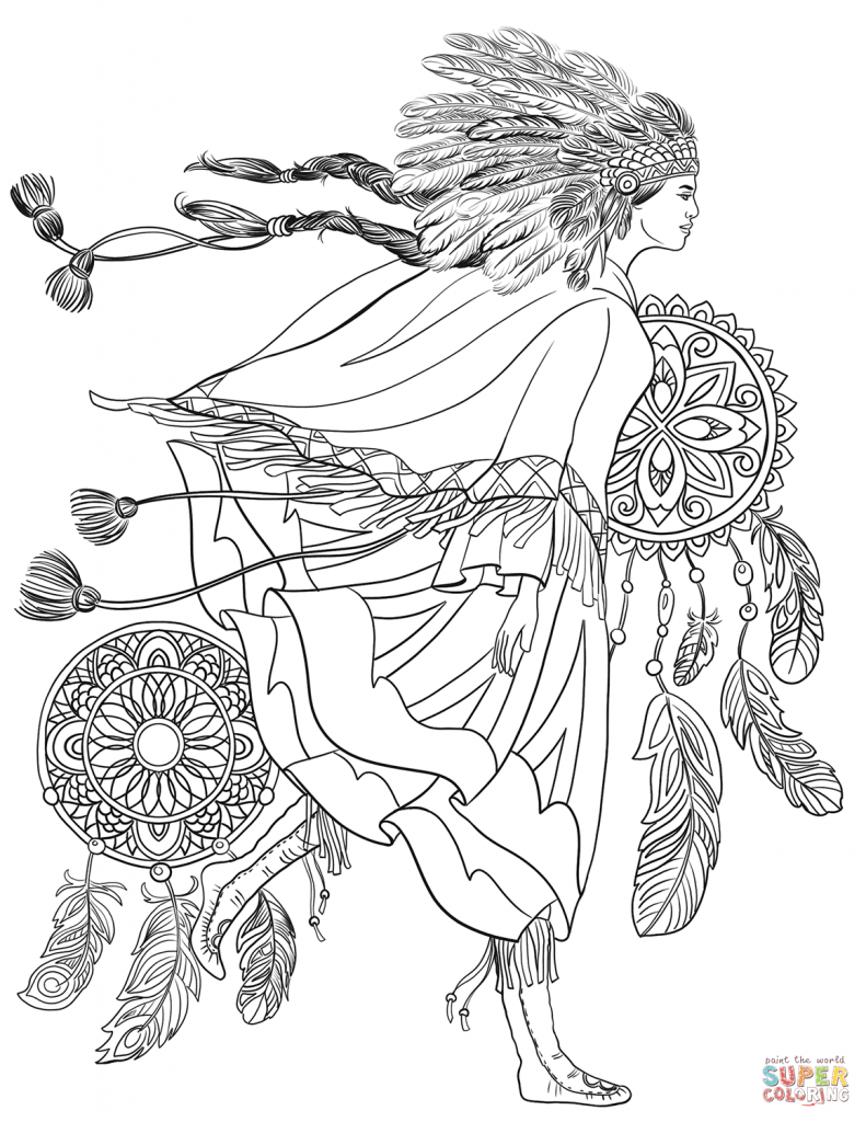791x1024 Astonishing Decoration Native American Coloring Pages Native