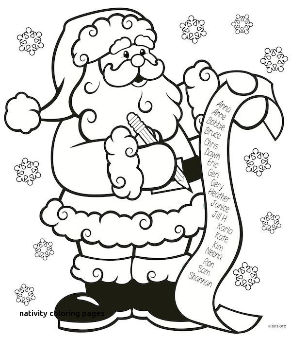 Free Nativity Coloring Pages