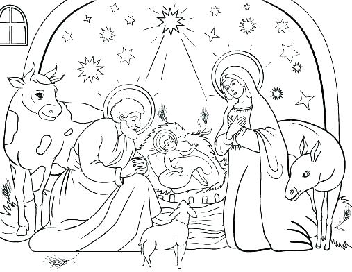 Nativity Coloring Pages Free Precious Moments Nativity Coloring 507x392 Nativity Coloring Pages Free Precious Moments Nativity Coloring