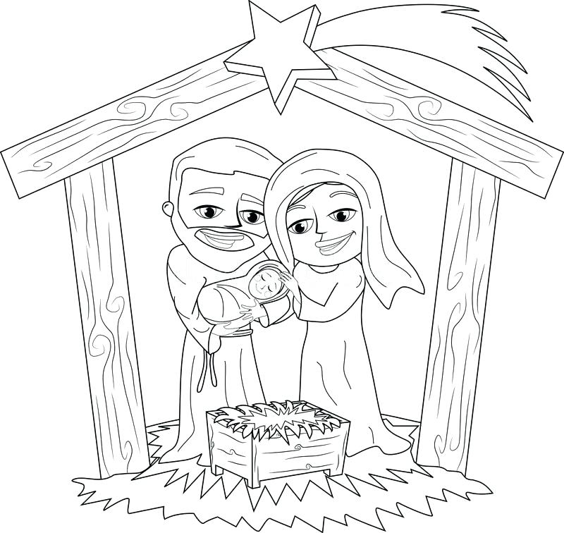 Nativity Scene Coloring Pages Icontent 800x756 Nativity Scene Coloring Pages Icontent