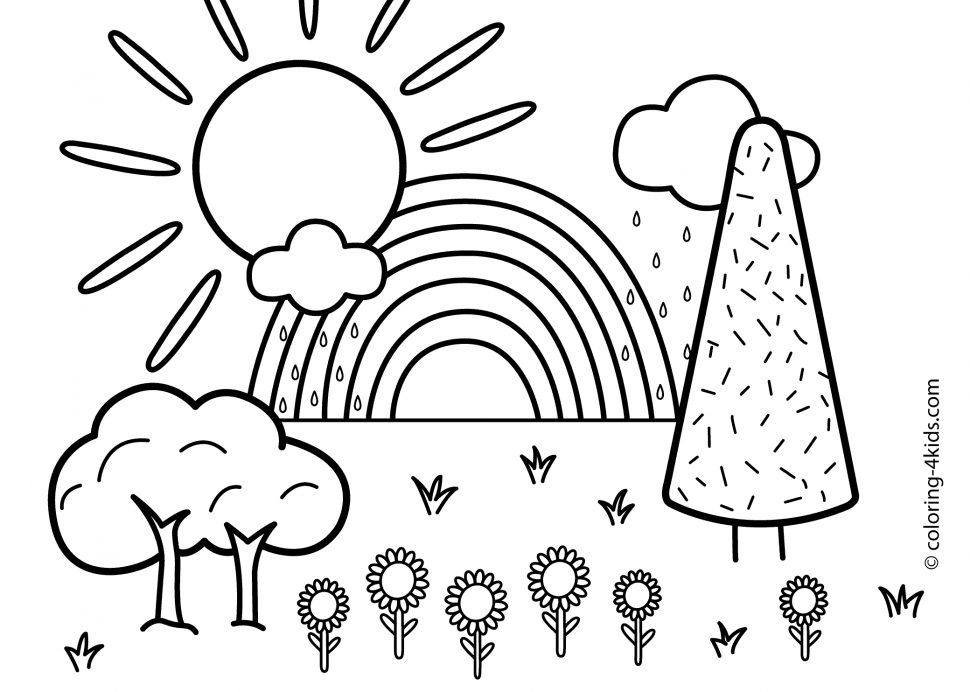 Free Printable Nature Coloring Pages For Kids 970x692 Free Printable Nature Coloring Pages For Kids