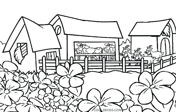 Simple Nature Coloring Pages Simple Nature Coloring Pages Free 570x362 Simple Nature Coloring Pages Simple Nature Coloring Pages Free