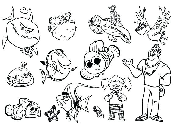 600x424 Beautiful Coloring Pages Free Luxury Free Finding Nemo Colouring
