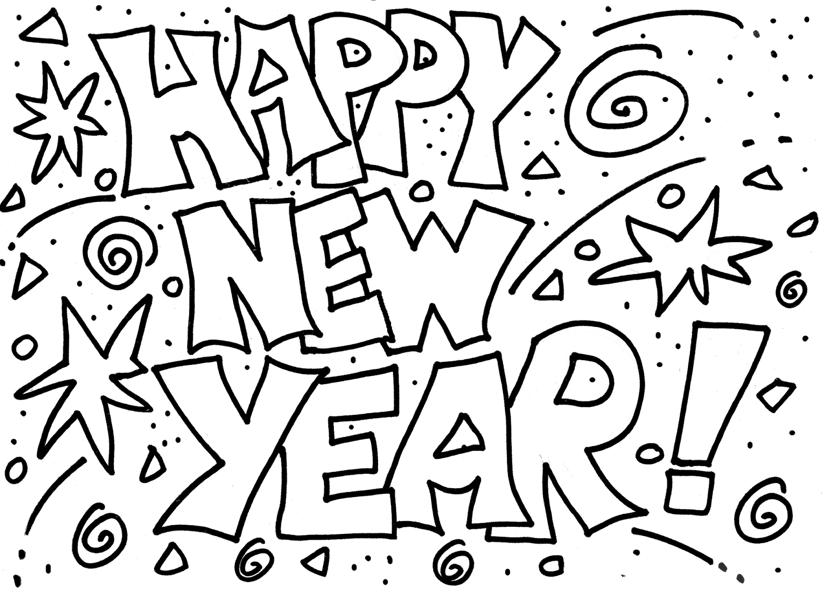 1600x1150 Wanted New Year Coloring Pages Free Printables