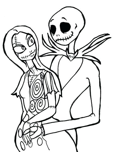 452x600 Nightmare Before Christmas Coloring Pages Free Nightmare Before