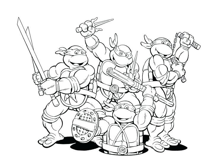 736x549 Printable Ninja Turtle Coloring Pages Beautiful Decoration Ninja