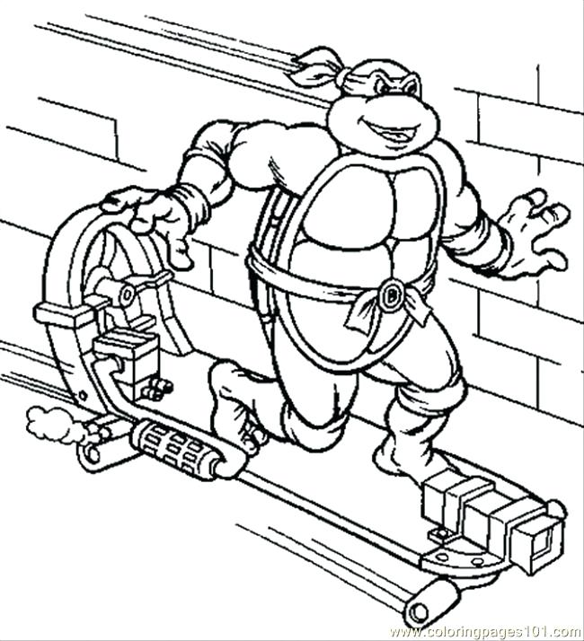 650x714 Free Ninja Turtle Coloring Pages To Print