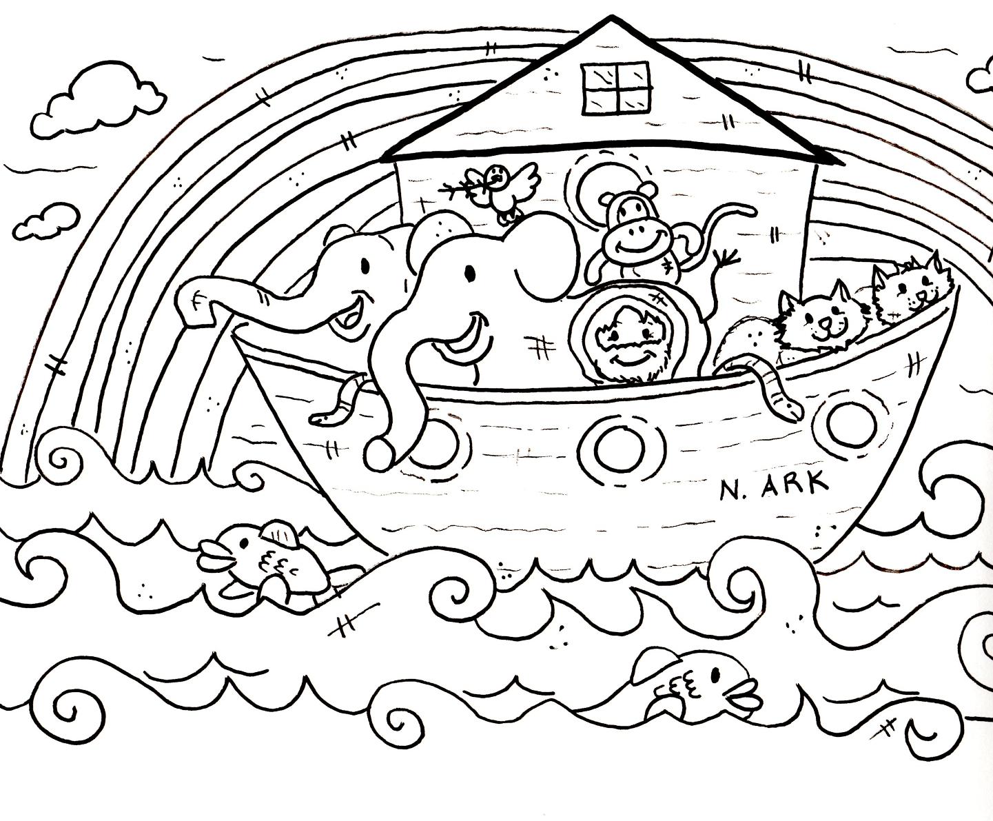 1441x1191 Noah's Ark Sunday School Coloring Pages