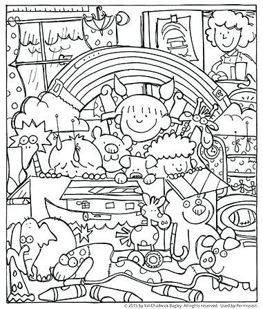 381x447 Noahs Ark Coloring Pages Printable