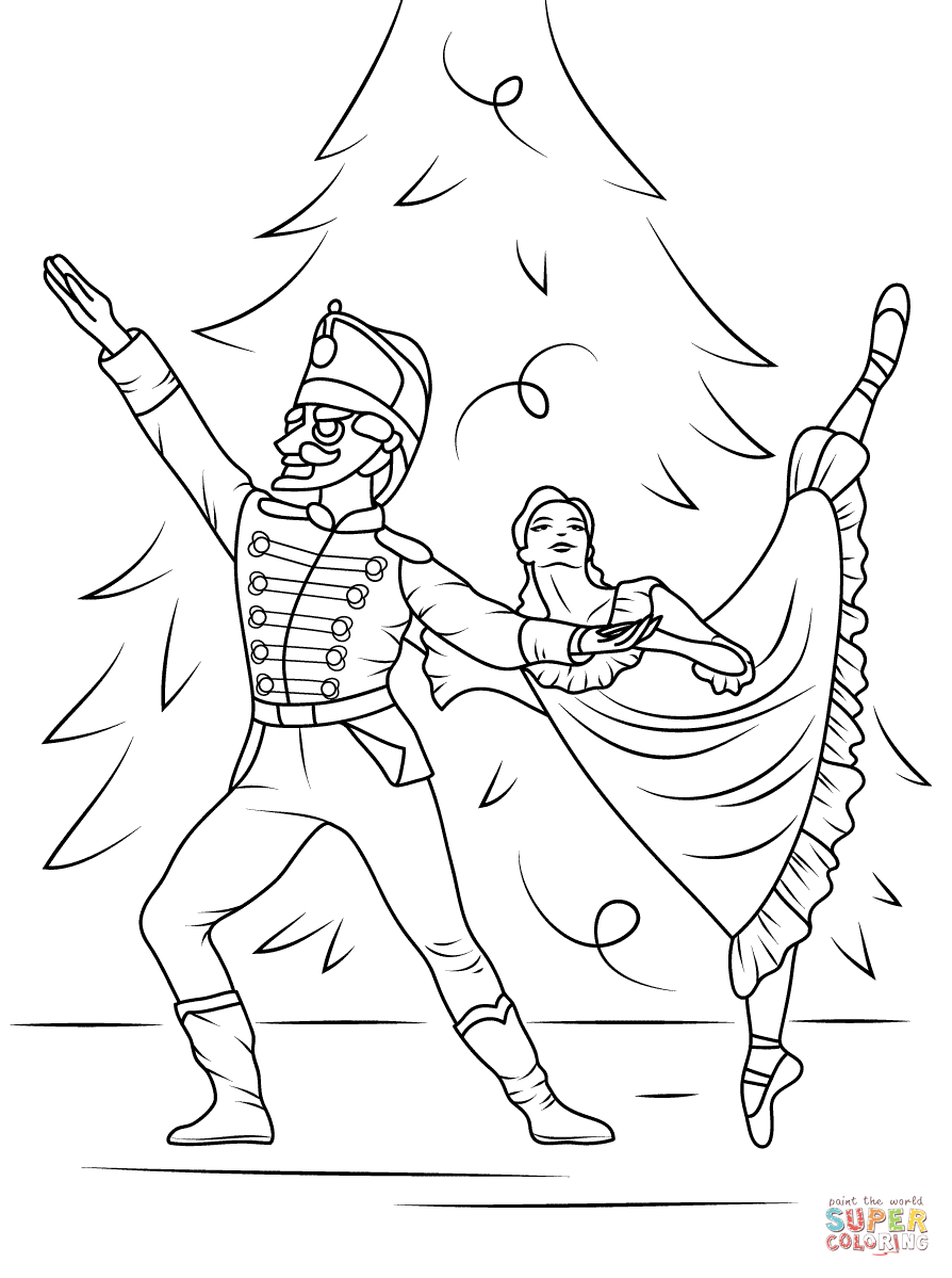 894x1199 Nutcracker Ballet Coloring Page Free Printable Pages