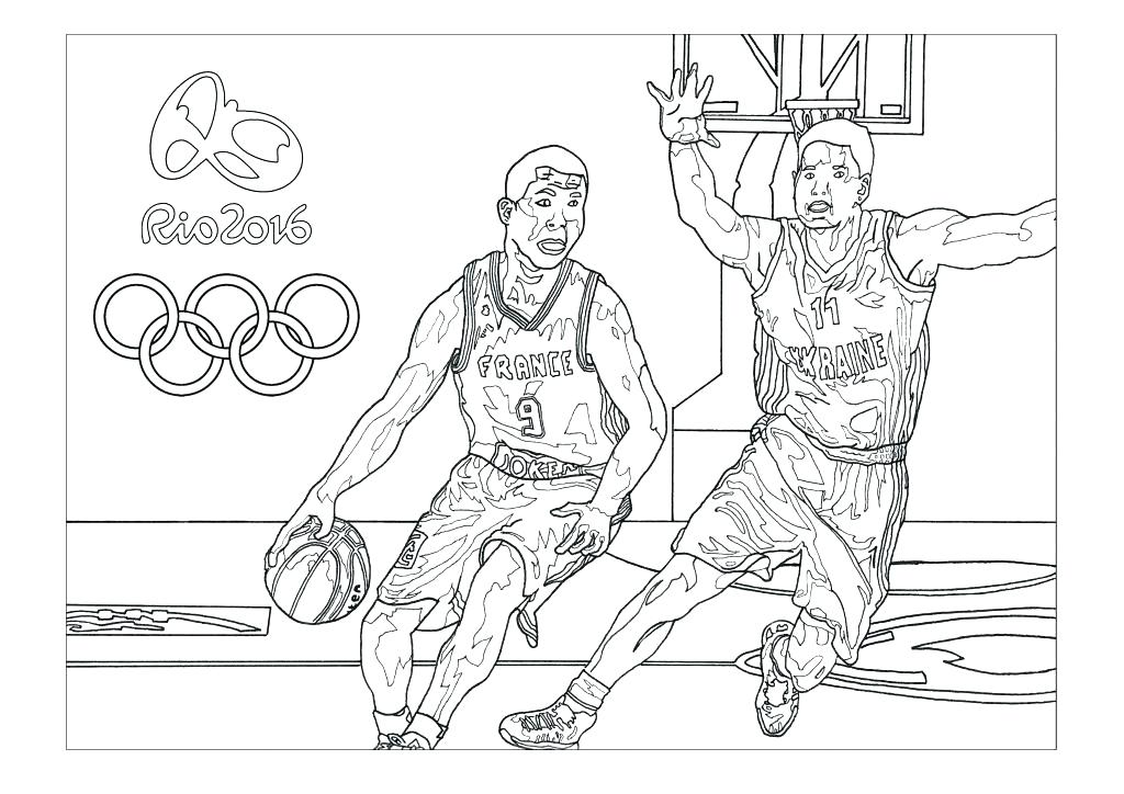 Olympic Coloring Pages Coloring Sheets Basketball Coloring Pages 1024x724 Olympic Coloring Pages Coloring Sheets Basketball Coloring Pages