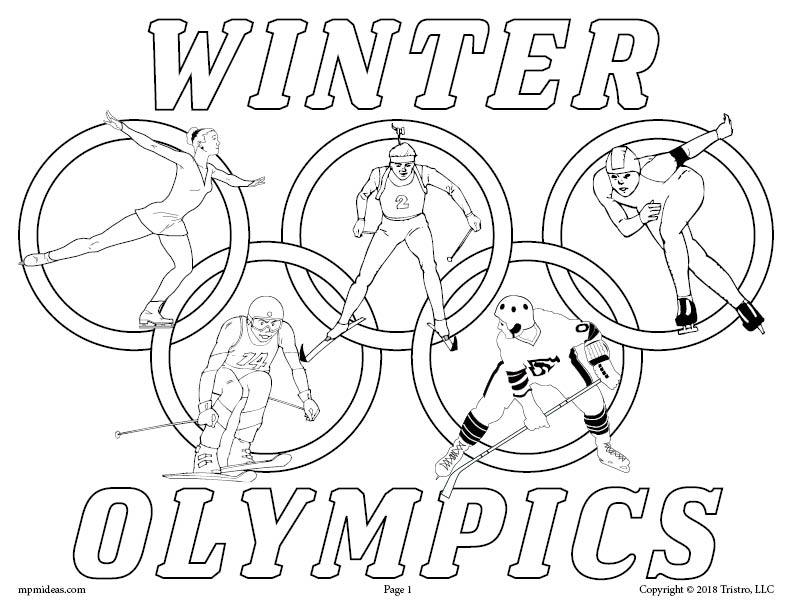 Free Printable Winter Olympics Coloring Page! Supplyme 792x612 Free Printable Winter Olympics Coloring Page! Supplyme