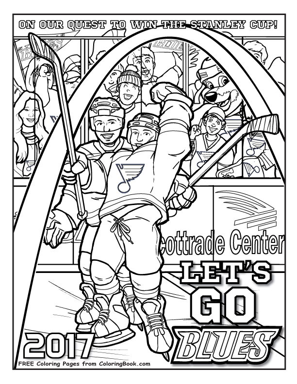 Coloring Books St Louis Blues Quest For The Cup 612x792 Coloring Books St Louis Blues Quest For The Cup