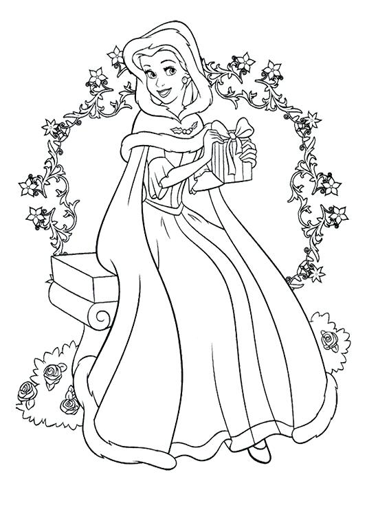 Free Christmas Coloring Pages For Kids Princess Coloring Pages 550x748 Free Christmas Coloring Pages For Kids Princess Coloring Pages