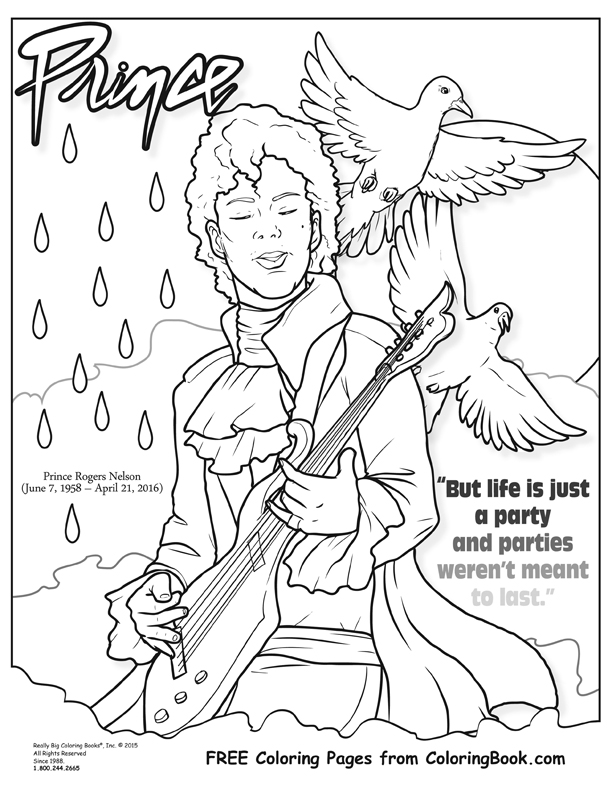 Coloring Books Prince Free Online Coloring Page 612x789 Coloring Books Prince Free Online Coloring Page