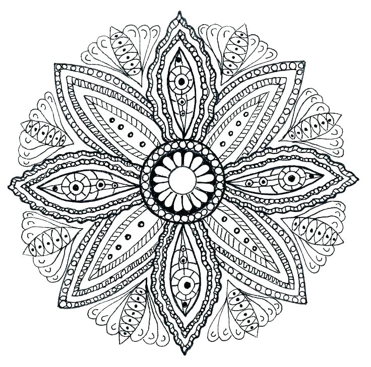 736x729 Mandala Coloring Pages Online Coloring Pages Effect Mandala