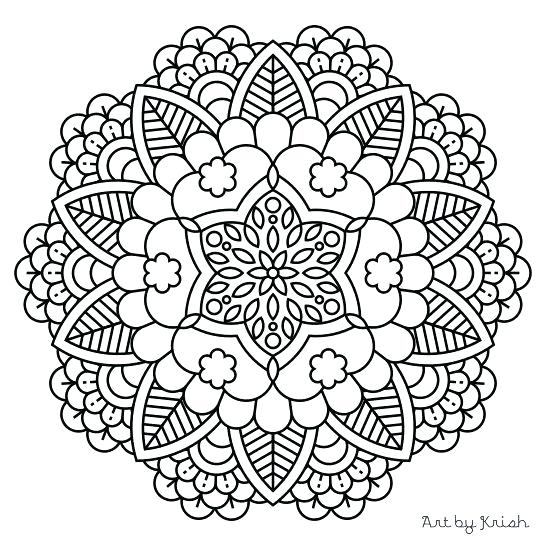 547x547 Mandela Coloring Pages Advanced Mandala Coloring Pages Advanced