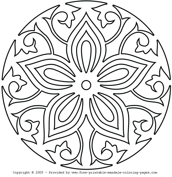 Free Online Printable Mandala Coloring Pages Enjoyable Design 725x745 Free Online Printable Mandala Coloring Pages Enjoyable Design