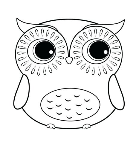 465x480 Printable Owl Coloring Pages Free Printable Owl Coloring Pictures