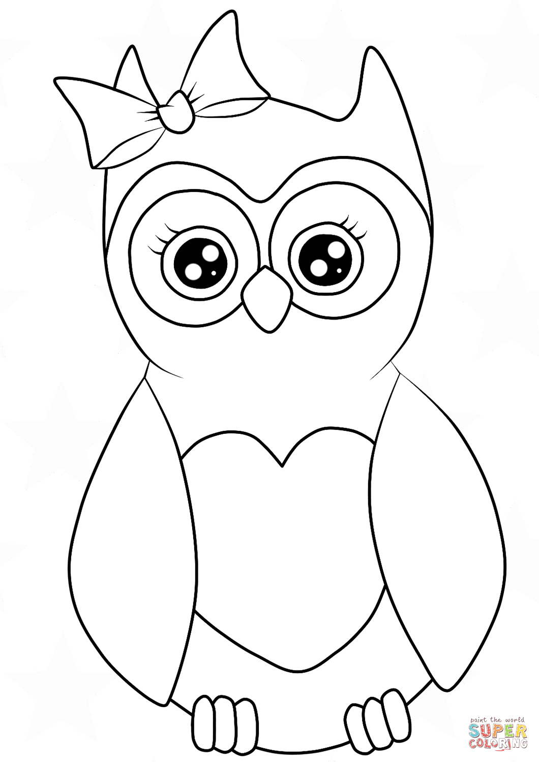 1060x1500 Free Owl Coloring Pages Cutest Cartoon Page Printable Arilitv Free