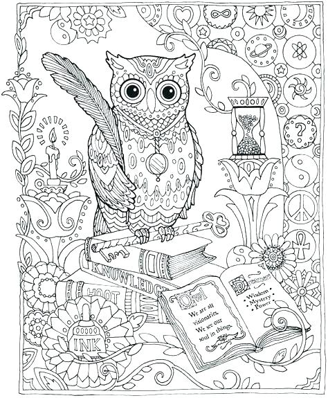 474x575 Owl Coloring Pages For Adults Or Owl Coloring Pages For Adults