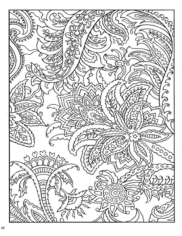 736x951 Free Adult Paisley Coloring Pages 470456