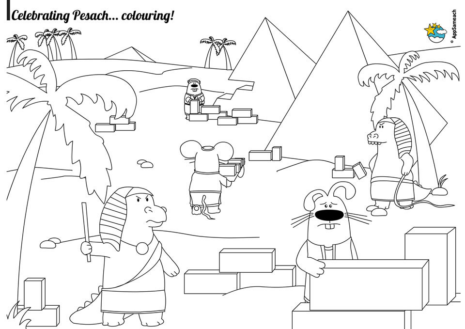 Passover Coloring Pages 960x679 Passover Coloring Pages