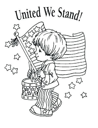 383x500 Patriotic Coloring Pages Girl Patriotic Coloring Page Patriotic