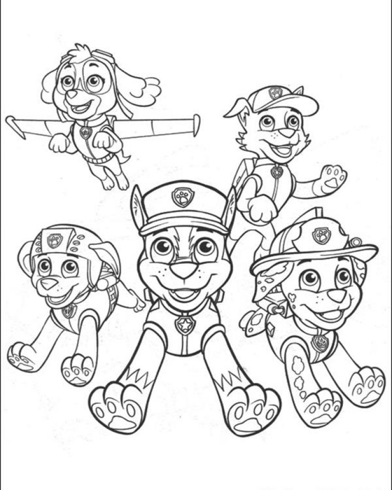 768x960 Get This Paw Patrol Coloring Pages Free Printable 17359 !