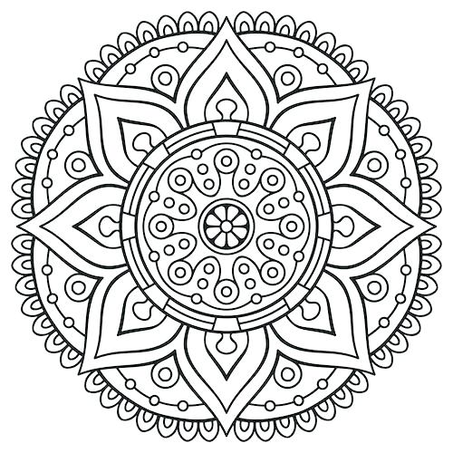 Mandalas Coloring Pages For Adults 500x500 Mandalas Coloring Pages For Adults